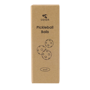 Pickleball Balls Professional Patented 26 Hole Design Pickleball Balls Set of 3 Outdoor & Indoor Pickleballs Specifically Designed and Optimized