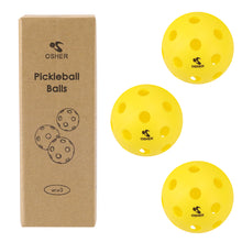 Load image into Gallery viewer, Pickleball Balls Professional Patented 26 Hole Design Pickleball Balls Set of 3 Outdoor &amp; Indoor Pickleballs Specifically Designed and Optimized