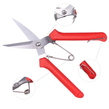 Load image into Gallery viewer, homsuns Floral Shears Premium Steel Garden Pruning Shears Floral Fruits Leaf Scissors Hand Pruner Snip Trimming Tool for Gardening Flower Arrangement