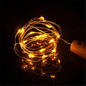 1/2M Wine Bottle Cork Lights LED Garland In Bottle Copper String Fairy Lights Festoon Shining DIY Party Decoration Battery Power