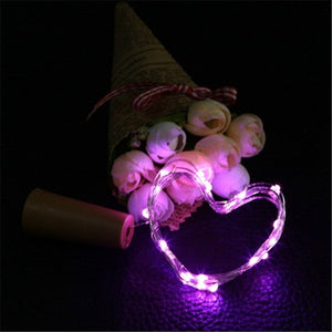 1/2M Wine Bottle Cork Lights LED Garland In Bottle Copper String Fairy Lights Festoon Shining DIY Party Decoration Battery Power