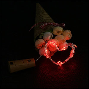 1/2M Wine Bottle Cork Lights LED Garland In Bottle Copper String Fairy Lights Festoon Shining DIY Party Decoration Battery Power
