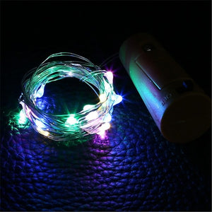 1/2M Wine Bottle Cork Lights LED Garland In Bottle Copper String Fairy Lights Festoon Shining DIY Party Decoration Battery Power