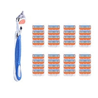 Load image into Gallery viewer, 1 Handle +N Razor Blades Men&#39;s Shaver Razor Blades 5layers  Razor Blade for Face Care Compatible with Gillettee Fusione Razor