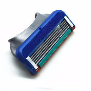 1 Handle +N Razor Blades Men's Shaver Razor Blades 5layers  Razor Blade for Face Care Compatible with Gillettee Fusione Razor