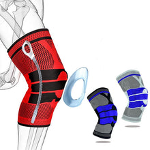 Load image into Gallery viewer, 1 PC Silicone Padded Knee Pads Supports Brace Basketball Fitness Meniscus Patella Protection Kneepads Sports Safety Knee Sleeve