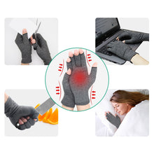 Load image into Gallery viewer, 1 Pair Compression Arthritis Gloves Premium Arthritic Joint Pain Relief Hand Gloves Therapy Open Fingers Compression Gloves