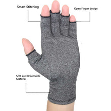 Load image into Gallery viewer, 1 Pair Compression Arthritis Gloves Premium Arthritic Joint Pain Relief Hand Gloves Therapy Open Fingers Compression Gloves