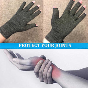 1 Pair Compression Arthritis Gloves Premium Arthritic Joint Pain Relief Hand Gloves Therapy Open Fingers Compression Gloves