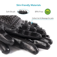 Load image into Gallery viewer, 1 Pair Grooming Glove for Cats Soft Rubber Pet Hair Remover Dog Horse Cat Shedding Bathing Massage Brush Clean Comb for Animals
