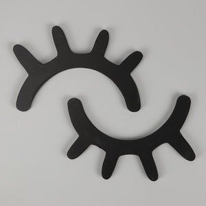 1 Pair Nordic Style Cute Wooden 3D Eyelash Wall Sticker Decor Children Kids Baby Room Background Wall Sticker Home Decoration