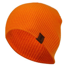 Load image into Gallery viewer, 1 Pcs Hat PU Letter True Casual Beanies for Men Women Warm Knitted Winter Hat Fashion Solid Hip-hop Beanie Hat Unisex Cap
