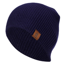 Load image into Gallery viewer, 1 Pcs Hat PU Letter True Casual Beanies for Men Women Warm Knitted Winter Hat Fashion Solid Hip-hop Beanie Hat Unisex Cap