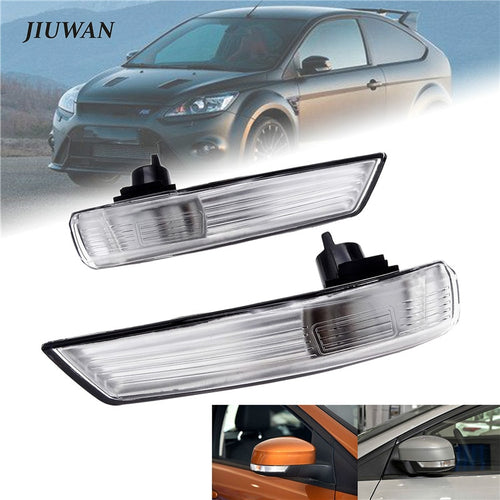 1 Pcs / Pair of Mirror Turn Signal Corner Light Lamp Cover Shade Screen for Ford Focus 2 3 Mondeo 2008 2009 2010 2011