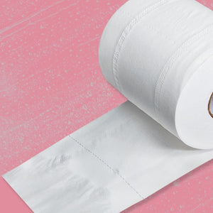1 Roll Toilet Paper No Fluorescent Agent Soft Stronge 4-Ply Sheets Bath Tissue