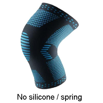 1 pcs Knee Patella Protector Brace Silicone Spring Knee Pad Basketball Running Compression Knee Sleeve Support Sports Kneepads