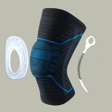 Load image into Gallery viewer, 1 pcs Knee Patella Protector Brace Silicone Spring Knee Pad Basketball Running Compression Knee Sleeve Support Sports Kneepads