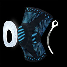 Load image into Gallery viewer, 1 pcs Knee Patella Protector Brace Silicone Spring Knee Pad Basketball Running Compression Knee Sleeve Support Sports Kneepads