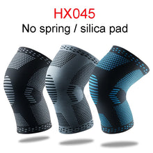 Load image into Gallery viewer, 1 pcs Knee Patella Protector Brace Silicone Spring Knee Pad Basketball Running Compression Knee Sleeve Support Sports Kneepads