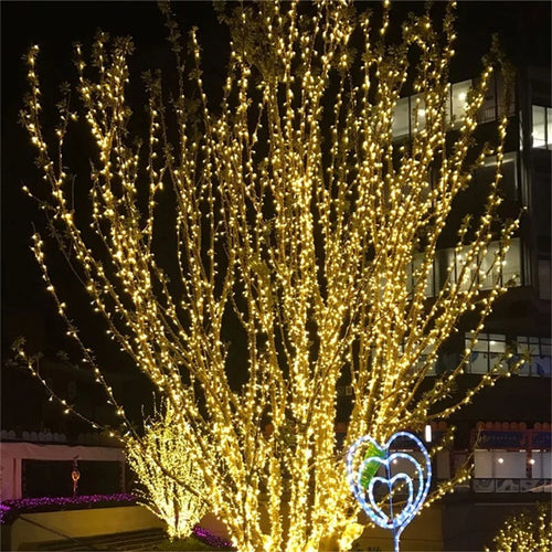 10-100M LED Street Garland String Lights Copper Wire Night Light for Holiday Christmas Xmas Tree Garden Wedding New Year EU Plug