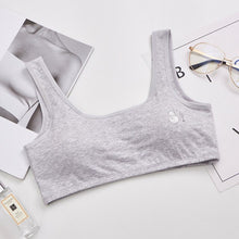 Load image into Gallery viewer, 10-18Year Girls Training Bra Wireless Thin Cup Bra Fashion Comfortable Teenage Underwear Cartoon underwear