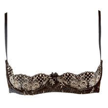 Load image into Gallery viewer, 10 Style Underwear Set Women Lingerie Velvet Embroidered Push Up Open Cup Bra Panty Set Ropa Interior Femenina Conjunto