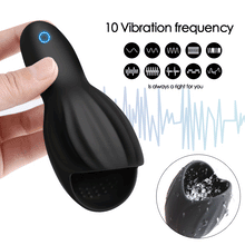 Load image into Gallery viewer, 10 Vibration Modes Male Sensitive Head Training Oral Cup for Men Prolonged Strong Erection Time Experience Satisfied Sexual Life