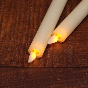 10 pieces Taper Candles And 5 Remotes,Yellow or Warm white light Remote or not Remote Battery LED Fake Battery Operated Candles