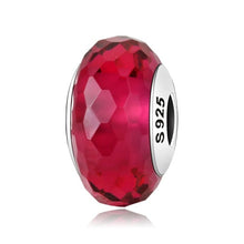 Load image into Gallery viewer, 100% Authentic 925 Sterling Silver Pink heart Murano Glass Beads Fit Original Pandora Charms Bracelet Jewelry