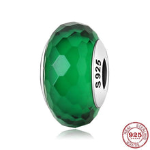 Load image into Gallery viewer, 100% Authentic 925 Sterling Silver Pink heart Murano Glass Beads Fit Original Pandora Charms Bracelet Jewelry