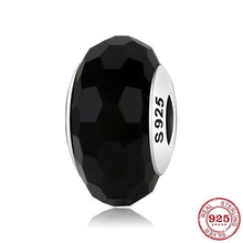 Load image into Gallery viewer, 100% Authentic 925 Sterling Silver Pink heart Murano Glass Beads Fit Original Pandora Charms Bracelet Jewelry