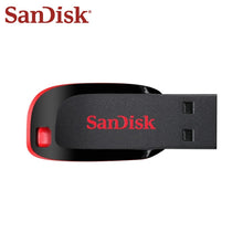Load image into Gallery viewer, 100% Original SanDisk Cruzer Blade CZ50 USB Flash Drive 128GB 64GB 32GB 16GB Pen Drive USB 2.0 Support official verification
