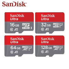 Load image into Gallery viewer, 100% Original SanDisk Micro SD Card Class10 TF Card 16gb 32gb 64gb 128gb Max 98Mb/s memory card for samrtphone and table PC
