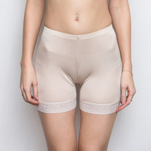 Load image into Gallery viewer, 100% Silk Safety Short Pants Sexy Lace Underpants Panties Knickers Femme Boxer Shorts Briefs Culotte