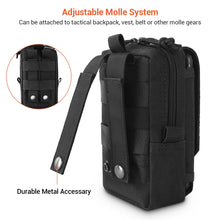 Load image into Gallery viewer, 1000D Tactical Molle Pouch Military Waist Bag Outdoor Men EDC Tool Bag Vest Pack Purse Mobile Phone Case Hunting Compact Bag