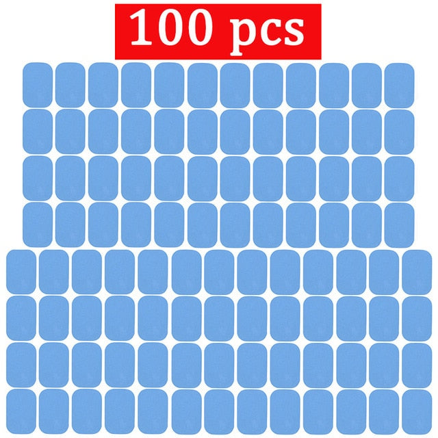 100Pcs Replacement Abs Gel Pads Muscle Electric Stimulator Body Training Device Gel Pads for EMS Abdominal ABS Trainer Gel Patch