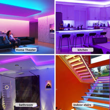 Load image into Gallery viewer, 10M 20M LED Strip Light RGB 5050 Lights Music Sync Color Changing  Sensitive Built-in Mic, App Controlled LED Lights Rope Lights