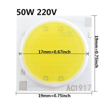 Load image into Gallery viewer, 10pcs a lot Ceramics Base LED COB Chip 12w 15w 20w 30w 50w AC220V 3w 5w 7w 9w LED Diode For Spotlight Downlight DIY Repair Parts