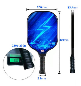 OSHER Pickleball Paddle Graphite Pickleball Racket Honeycomb Composite Core Pickleball Paddle Set Ultra Cushion Grip Low Profile Edge Bundle Graphite