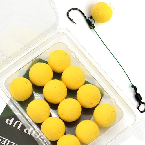 12/15PCS Carp Fishing Accessories Foam Boilies for Zig Rig Hair Chod Ronnie Rig Pop UP Boilies for Carp Fishing Tackle Equipment