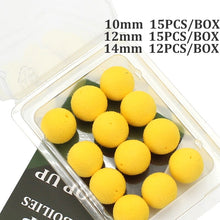 Load image into Gallery viewer, 12/15PCS Carp Fishing Accessories Foam Boilies for Zig Rig Hair Chod Ronnie Rig Pop UP Boilies for Carp Fishing Tackle Equipment