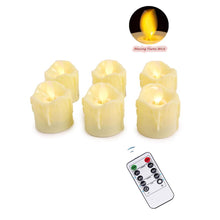 Load image into Gallery viewer, 12 Pieces Realistic LED Tea Light Candles With Remote Control,Flickering Flameless Candles 10-keys Battery-operated Fake Candles