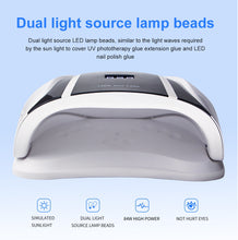 Load image into Gallery viewer, 120W Nail Dryer UV LED Lamp For Gel Varnish Nails Gel Polishing 30S/60S/90S Timing Lamp Nail Dryer For Drying Nail Art Tool