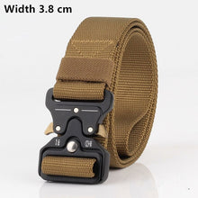 Load image into Gallery viewer, 125-140long big size Belt Male Tactical military Canvas Belt Outdoor Tactical Belt men&#39;s Military Nylon Belts Army ceinture hom