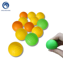 Load image into Gallery viewer, 12Pcs Foam Practice Golf Balls Yellow Green Orange Golf Training Balls Outdoor Indoor Putting Green Target Backyard Swing Game