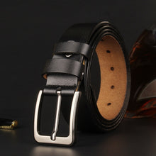 Load image into Gallery viewer, 130 140 150 160 170cm Real Genuine Leather Belts for Man Top Quality Male Casual Pin Buckle Belt Men Belt Leather Luxury Brand