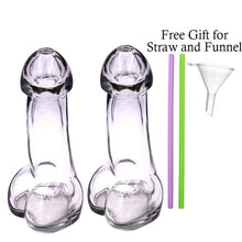 Load image into Gallery viewer, 150ML Shot Glass Cup Funny Penis Glasses Cocktails Whiskey Wine Party Bar Club Dedicated Small Mouth No Sprinkling Dick Straws