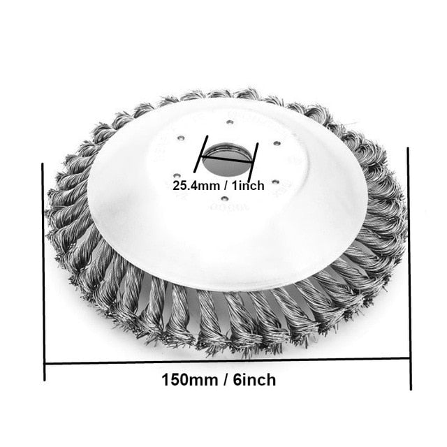 150mm/200mm Steel Wire Trimmer Head Grass Brush Cutter Dust Removal Weeding Plate for Lawnmower Drop shipping Free shipping