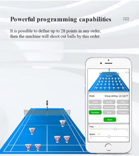 Load image into Gallery viewer, Free shipping osherhome Badminton Training Machine Automatic Badminton Serve Equipment Practice Device Intermediate Solo Trainer Shuttlecocks Feeder Shooter wit