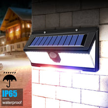 Load image into Gallery viewer, 190 LED Solar Lights Outdoor Solar Lamp with PIR Motion Sensor Alert Flashing Waterproof Warning Light for Courtyard Garden Yard
